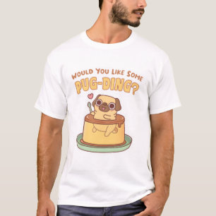 Camiseta Cute Pug Te Gustaría Un Pudd Custard De Pug