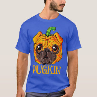 Camiseta Cute Pugkin Pumpkint Halloween