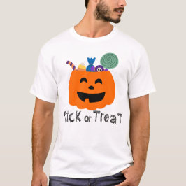 Camiseta Cute Pumpkin Treat Bucket Trick or Treat Graphic