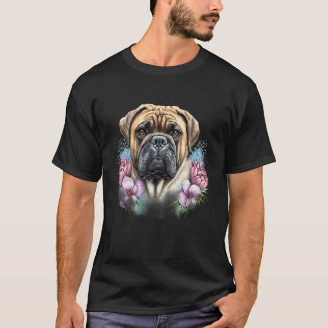 Camiseta cute puppies lovely bullmastiff dog holder lover d (Anverso)