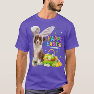 Camiseta Cute Puppy Happy Easter Dog Bunny Y Eggs Kids Wo