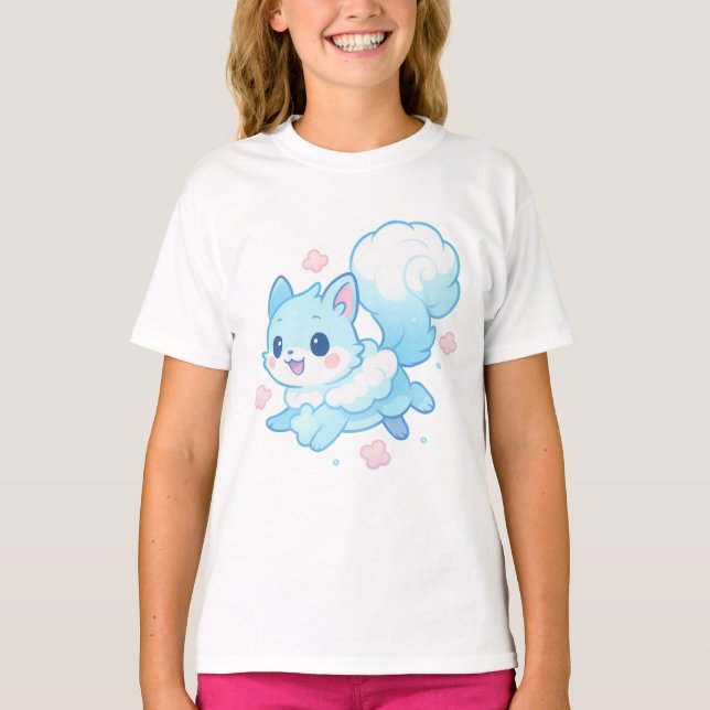 Camiseta 【Cute Puppy Kids T-Shirt】 (Anverso)