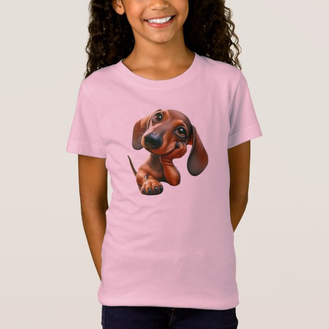 Camiseta cute puppy print very cuddly (Anverso)