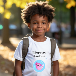 Camiseta Cute Purple I Admite Axolotls Color claro