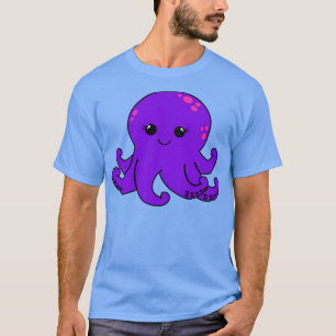 Camiseta Cute Purple Octopus