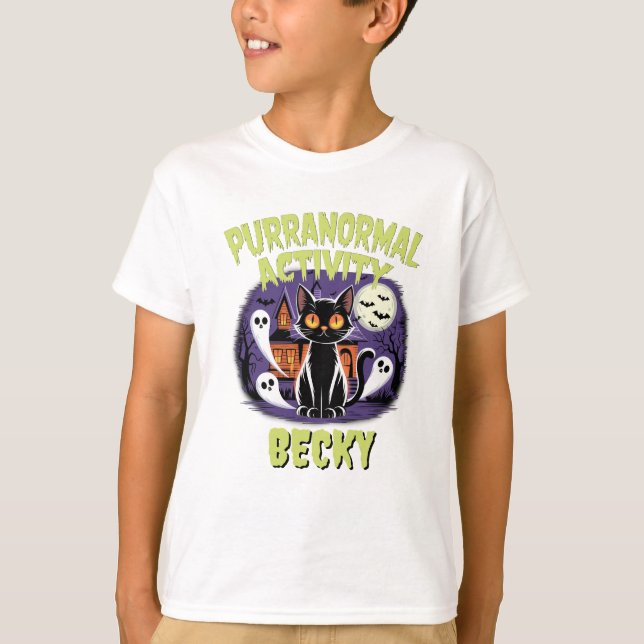 Camiseta Cute Purranormal Halloween (Anverso)
