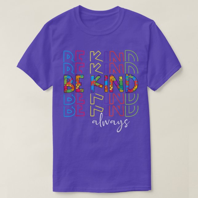 Camiseta Cute Puzzle Piece Kindness Autism Awareness Month  (Diseño del anverso)