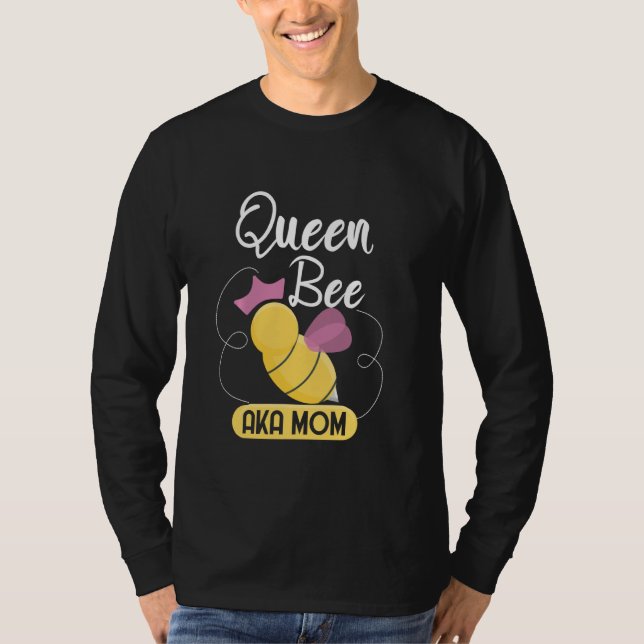 Camiseta Cute Queen Bee Aka Mom Moms Bee (Anverso)