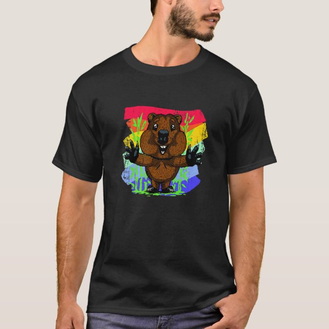 Camiseta Cute Quokka Hugging Quokka (Anverso)