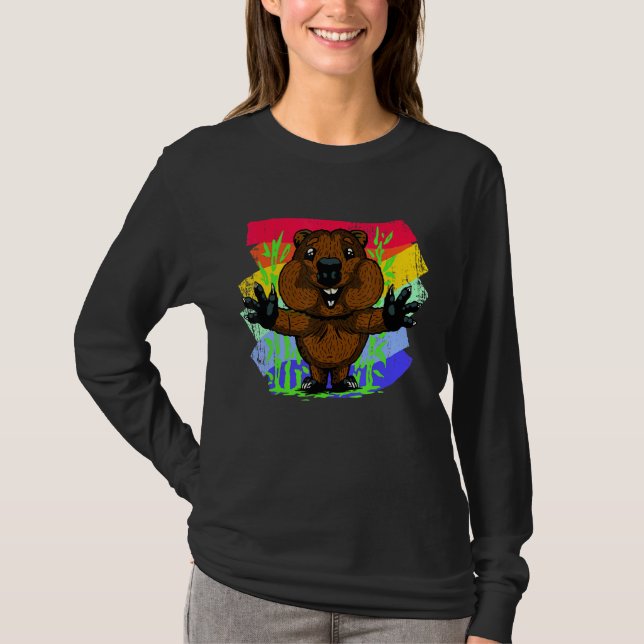 Camiseta Cute Quokka Hugging Quokka (Anverso)