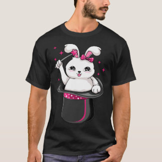 Camiseta Cute Rabbit In A Hat  Magician Performer Illusioni