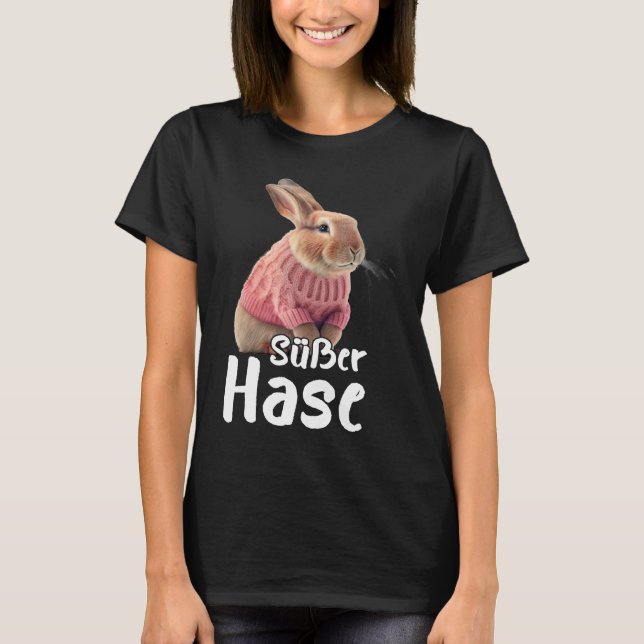 Camiseta Cute Rabbit Winter Ski Rabbit (Anverso)