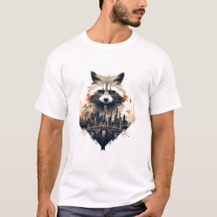 Camiseta Cute Raccoon Animal Beauty Nature Wildlife Forest