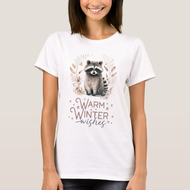 Camiseta Cute Racoon (Anverso)