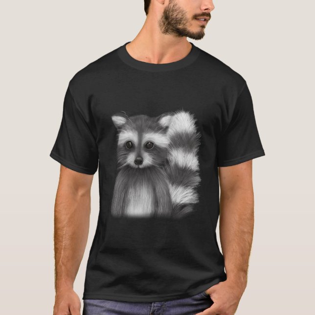 Camiseta Cute Racoon (Anverso)