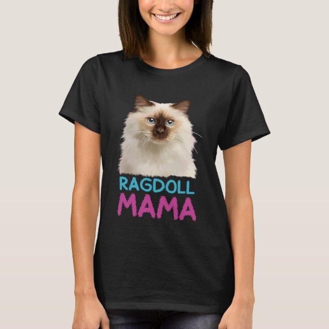 Camiseta Cute Ragdoll Cat Ragdoll Mama Cat (Anverso)