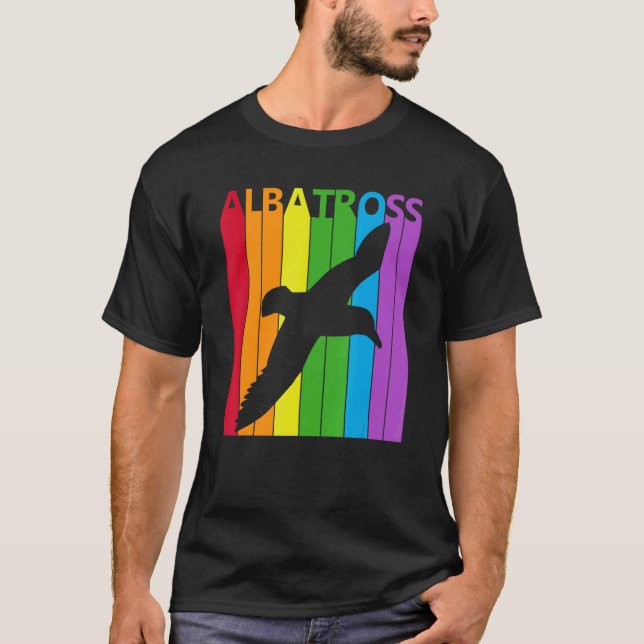 Camiseta Cute Rainbow Albatross bird (Anverso)