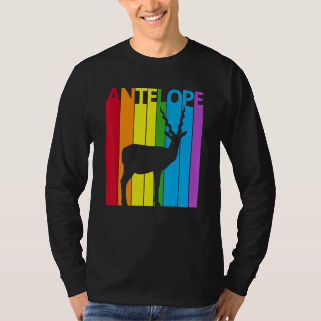 Camiseta Cute Rainbow Antelope animal (Anverso)