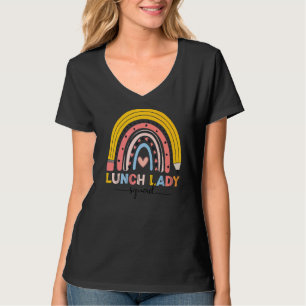 Camiseta Cute Rainbow Lunch Lady Squad Primer Día del Coleg