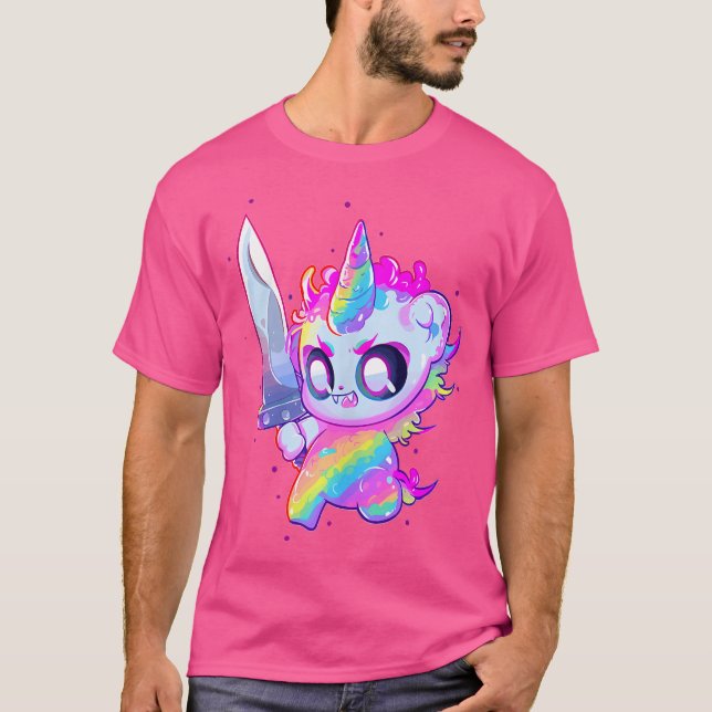 Camiseta Cute Rainbow Party Unicorn Edm Dj (Anverso)