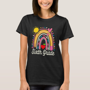 Camiseta Cute Rainbow Sexto Grado Maestro Estudiante De vue