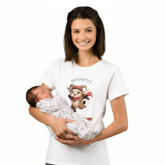 Camiseta Cute Ram Winter Baby Shower T-Shirt