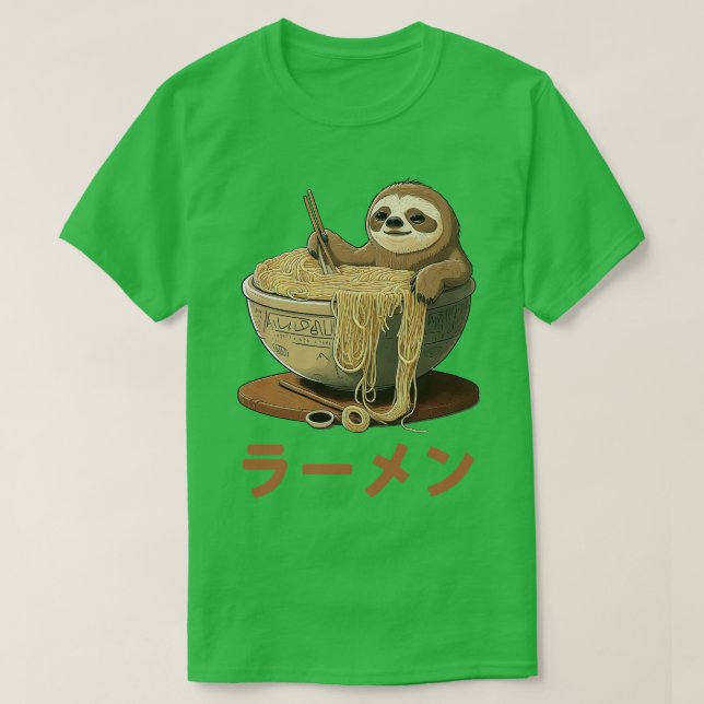 Camiseta Cute Ramen Noodles Slote Vintage Style Design (Diseño del anverso)