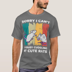 Camiseta Cute Rat mamá dice para papá de rata y amante de r