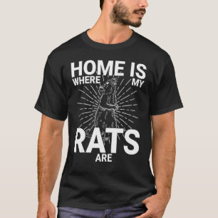 Camiseta Cute Rat Rat Rat Rat Rodent Ratón Mascota Biología