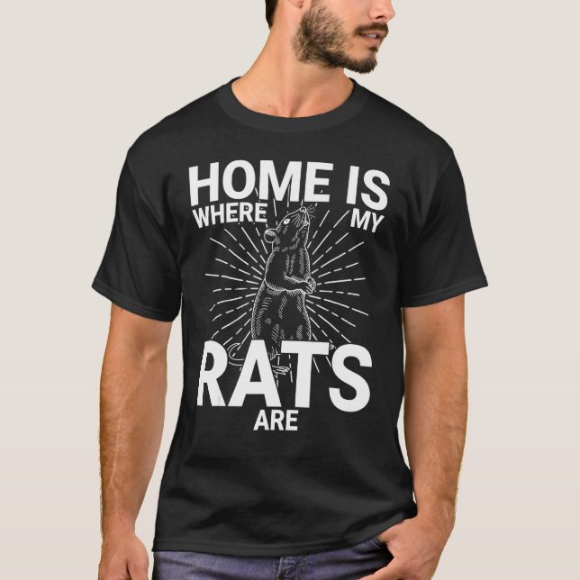 Camiseta Cute Rat Rat Rat Rat Rodent Ratón Mascota Biología (Anverso)