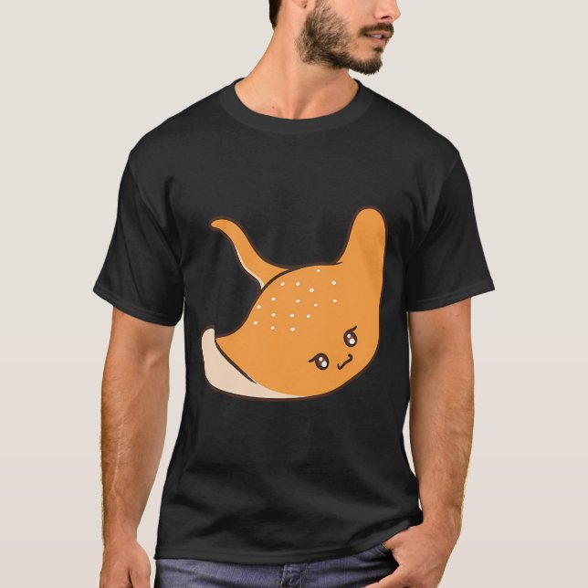 Camiseta Cute raya látigo naranja (Anverso)