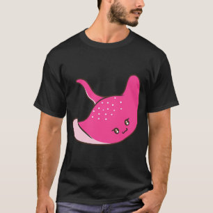 Camiseta Cute raya rosa