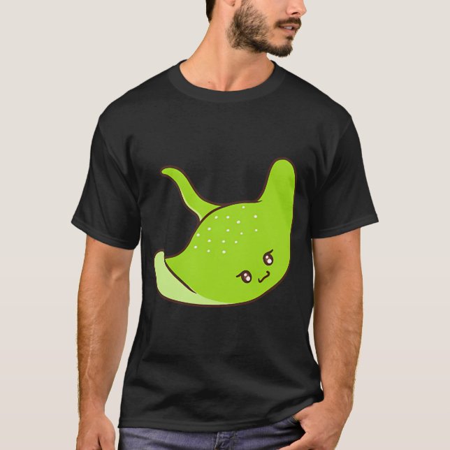 Camiseta Cute raya verde (Anverso)