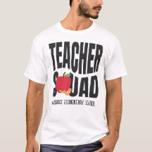 Camiseta Cute Red Apple Teacher Squad