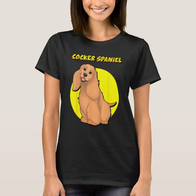 Camiseta Cute Red Cocker Spaniel (Anverso)