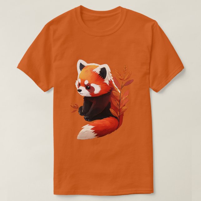 Camiseta Cute red panda 22 (Diseño del anverso)