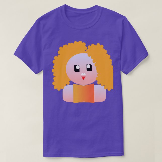 CAMISETA CUTE REDHEAD GIRL WITH CURLY HAIR (Diseño del anverso)