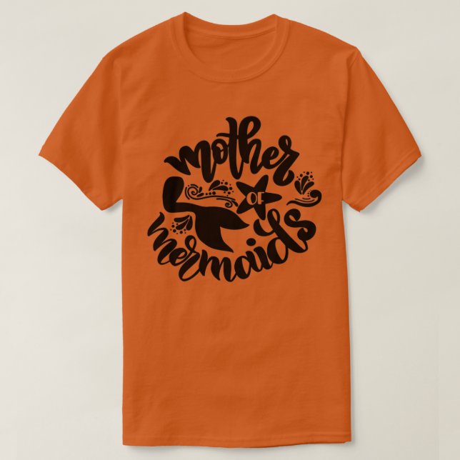 Camiseta Cute regalos de sirena madre de sirenas (Diseño del anverso)