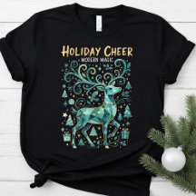 Cute Reindeer Modern Holiday,Christmas Family