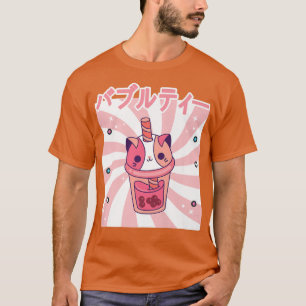 Camiseta Cute retro 90 La divertida burbuja Kawaii feliz ja