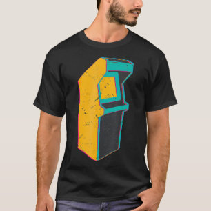 Camiseta Cute Retro Distressed 80's Arcade Cabinet Game Gif