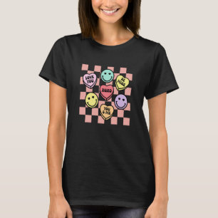Camiseta Cute retro Groovy, una Día de San Valentín que hab