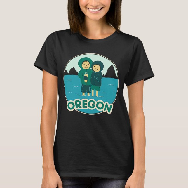 Camiseta Cute retro Oregon (Anverso)