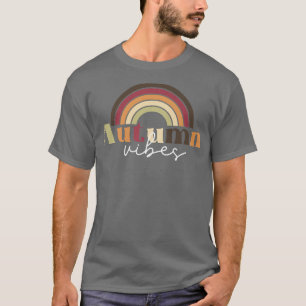 Camiseta Cute Retro Trendy Hermosa Otoño Vibes de Otoño Muj