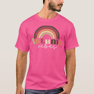 Camiseta Cute Retro Trendy Hermosa Otoño Vibes de Otoño Muj