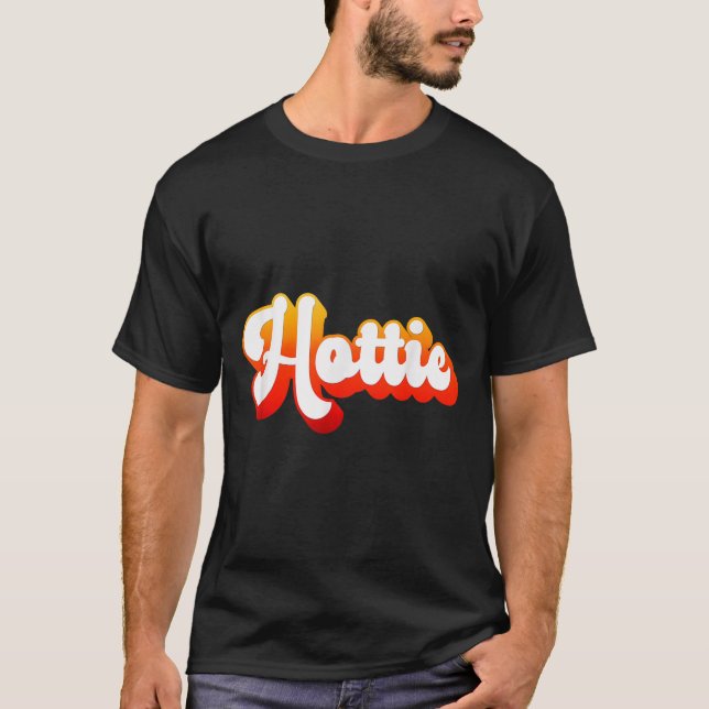 Camiseta Cute Retro Vintage Hottie (Anverso)