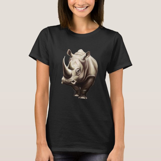 Camiseta Cute Rhinoceros & Rhino  1 (Anverso)