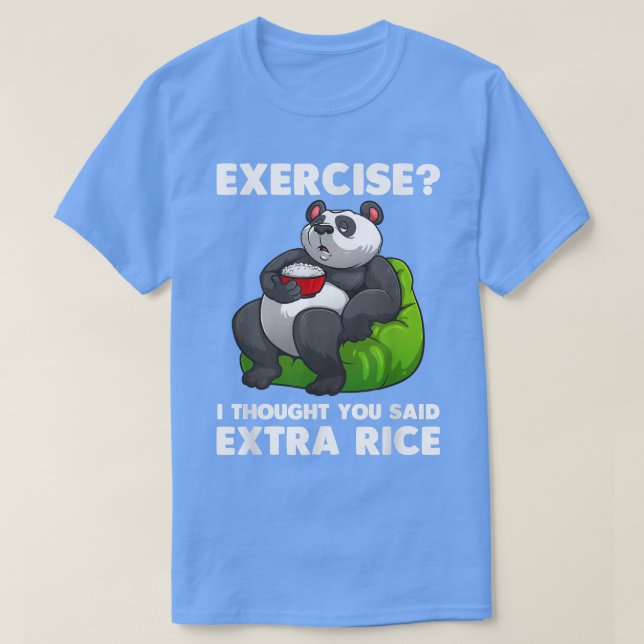 Camiseta Cute Rice Art Men Women Asian Food Rice Panda Eerc (Diseño del anverso)