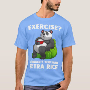 Camiseta Cute Rice Art Men Women Asian Food Rice Panda Eerc