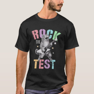 Camiseta Cute ROCK THE TEST Day Testing Teachate History Sc